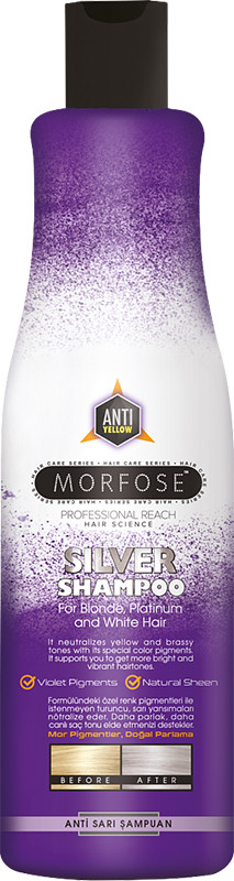 Шампунь проти жовтизни Silver Morfose, 500 мл