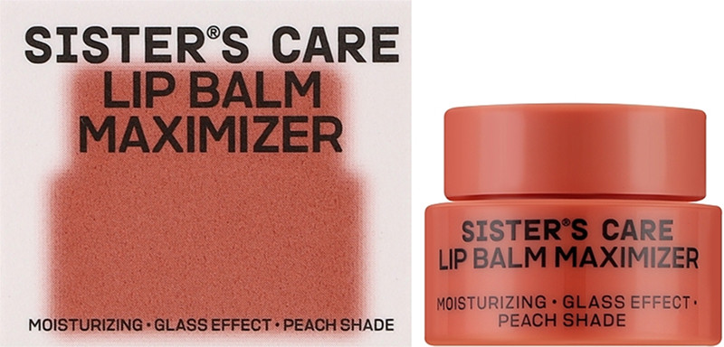 Бальзам для губ Lip Balm maximizer Peach Color Sister's Aroma, 4 г на beauty-prof.com Фото 2 Бальзам для губ Lip Balm maximizer Peach Color Sister's Aroma, 4 г Фото 2