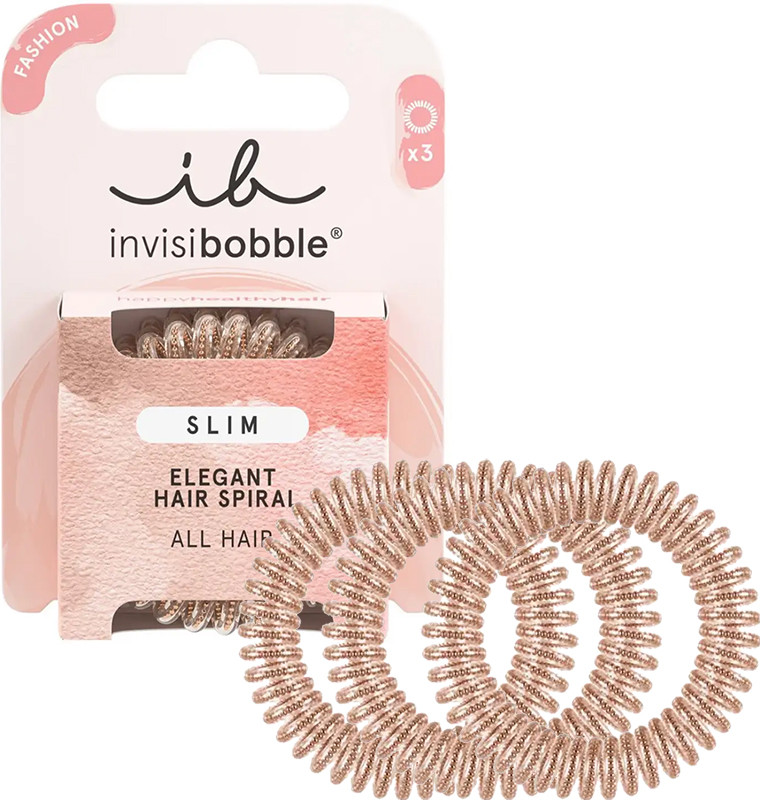 Резинка-браслет для волосся SLIM Of Bronze And Beads Invisibobble на beauty-prof.com Фото 2 Резинка-браслет для волосся SLIM Of Bronze And Beads Invisibobble Фото 2