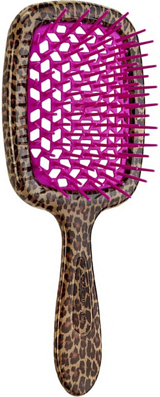 Щітка Superbrush леопард з фуксією Janeke