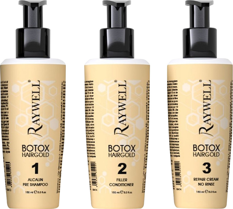 Набір (шампунь, філер, крем) BOTOX 24k Raywell, 3х150 мл на beauty-prof.com Фото 2 Набір (шампунь, філер, крем) BOTOX 24k Raywell, 3х150 мл Фото 2