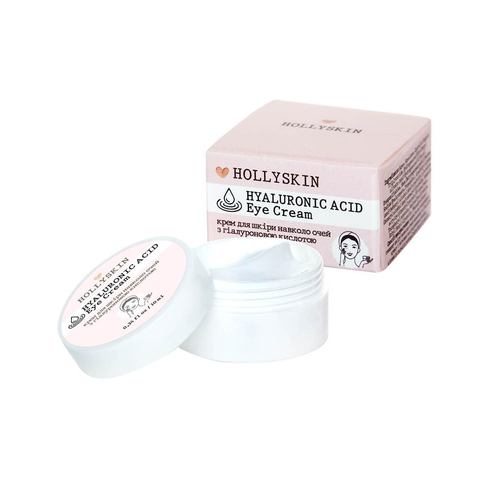 Крем для шкіри навколо очей з гіалуроновою кислотою Hyaluronic Acid HOLLYSKIN, 10 мл