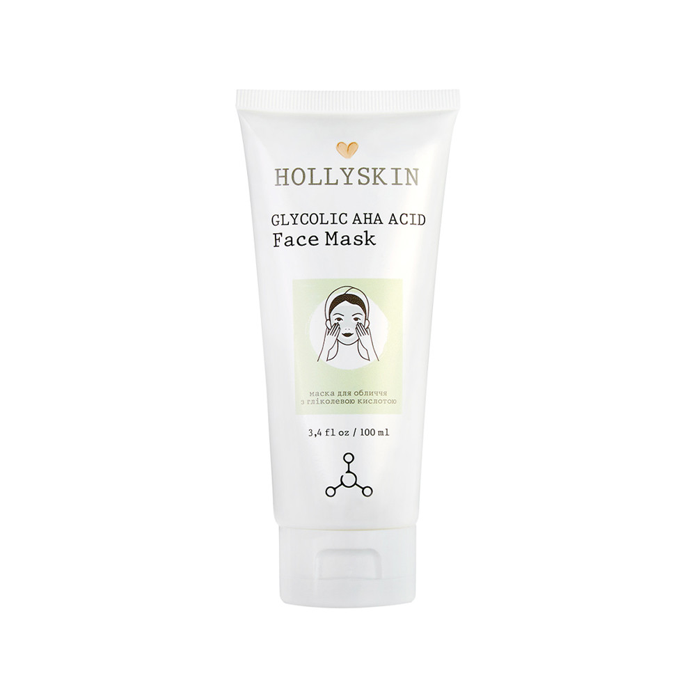 Маска для обличчя Glycolic AHA Acid Face Mask HOLLYSKIN, 100 мл