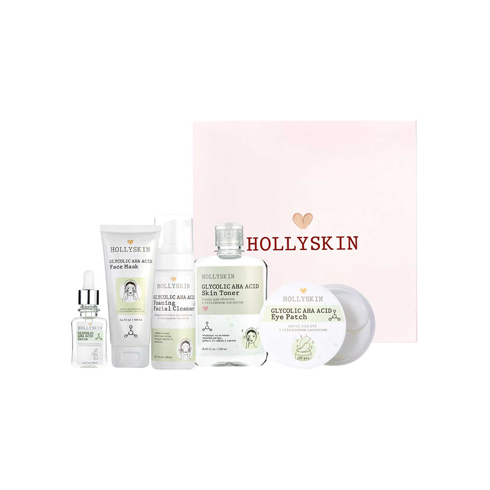 Набір Glycolic AHA Acid Care Maxi Set HOLLYSKIN