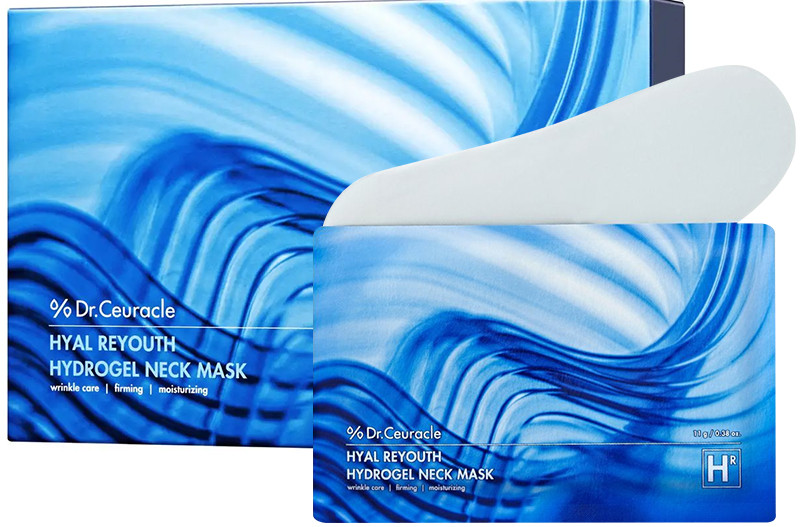 Увлажняющая гидрогелевая маска для шеи Dr.Ceuracle Hyal Reyouth Hydrogel Neck Mask, 10 шт*11 г на beauty-prof.com Увлажняющая гидрогелевая маска для шеи Dr.Ceuracle Hyal Reyouth Hydrogel Neck Mask, 10 шт*11 г