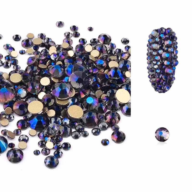 Стрази Swarovski SS3,4,5,6,8,10 Mix Purple Velvet, 1400 шт