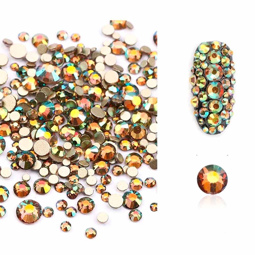 Стрази Swarovski SS3,4,5,6,8,10, Mix Ghost Light, 1400 шт