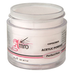 Акрил. пудра рожево-прозора Perfect Pink 28г. AMRO