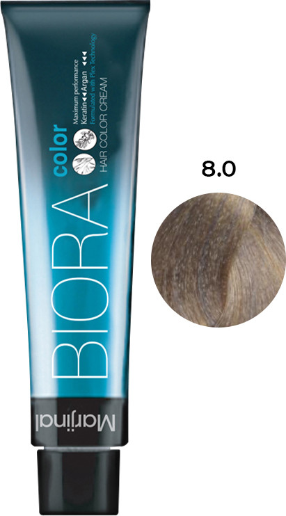 Краска для волос №8.0 светлый блонд интенсивный Biora, 60 мл на beauty-prof.com Краска для волос №8.0 светлый блонд интенсивный Biora, 60 мл