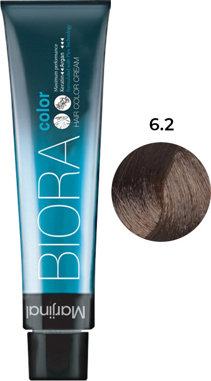 Краска для волос №6.2 бежевый блонд темный Biora, 60 мл на beauty-prof.com Краска для волос №6.2 бежевый блонд темный Biora, 60 мл