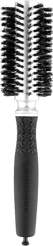 Браш термо для волосся ESSENTIAL BLOWOUT Soft Boar Bristles Silver Olivia Garden 25 мм