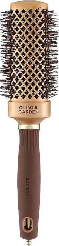 Брашинг термо EXPERT BLOWOUT STRAIGHT Wavy Bristle Gold&Brown Olivia Garden 40 мм