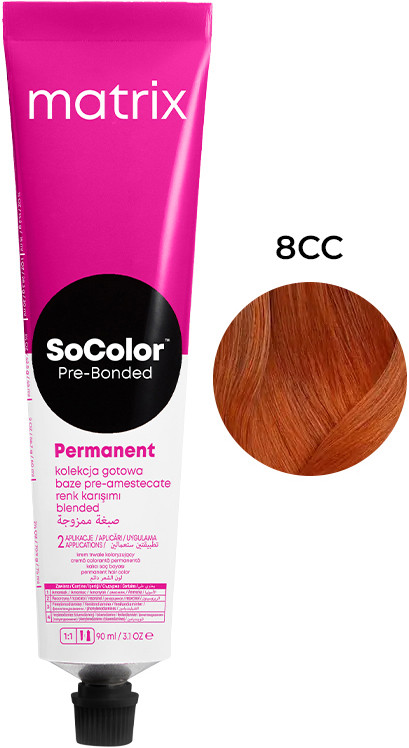 Крем-фарба для волосся PRE Bonded Socolor.beauty 8CC Matrix, 90 мл