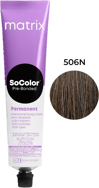 Крем-фарба для волосся Extra Coverage PRE Bonded Socolor.beauty 506N Matrix, 90 мл