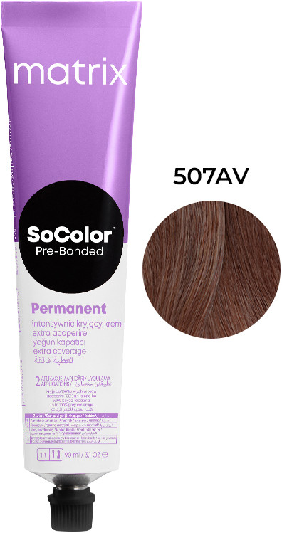 Крем-фарба для волосся Extra Coverage PRE Bonded Socolor.beauty 507AV Matrix, 90 мл