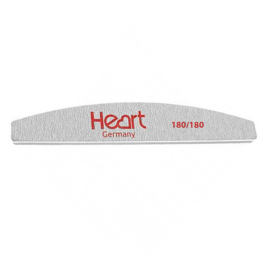 Пилка-баф для нігтів Heart Half, 180/180
