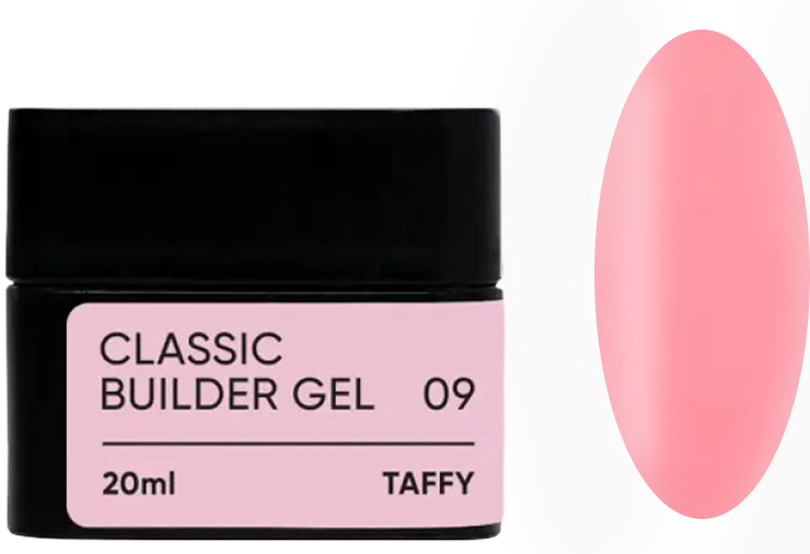 Класичний білдер-гель для моделювання 09 Classic Builder Gel Jerden Proff, 20 мл