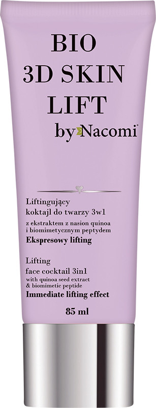 Лифтинговый коктейль для лица 3в1 Bio 3D Skin Lift by Nacomi, 85 мл