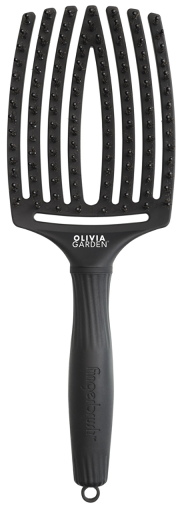Щітка Finger Brush Care Iconic Boar&Nylon Full Black L Olivia Garden