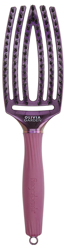 Щітка Finger Brush Boar&Nylon Violet Amethyst M Olivia Garden