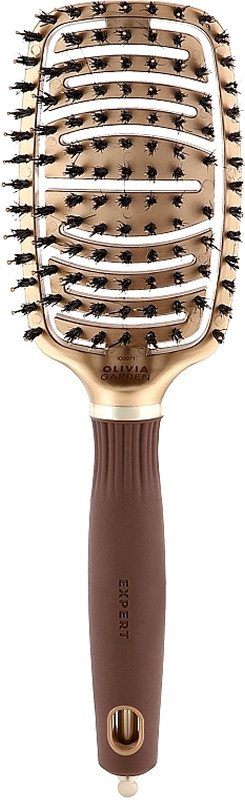 ЩІтка EXPERT CARE FLEX Boar&Nylon Bristles Gold&Brown Olivia Garden