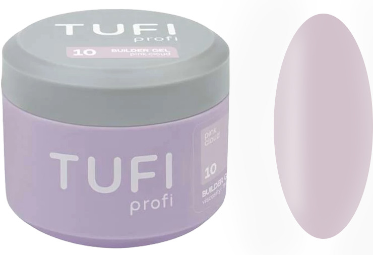 Гель для нарощування Builder Gel UV/LED 10 Pink Cloud TUFI profi, 30 мл
