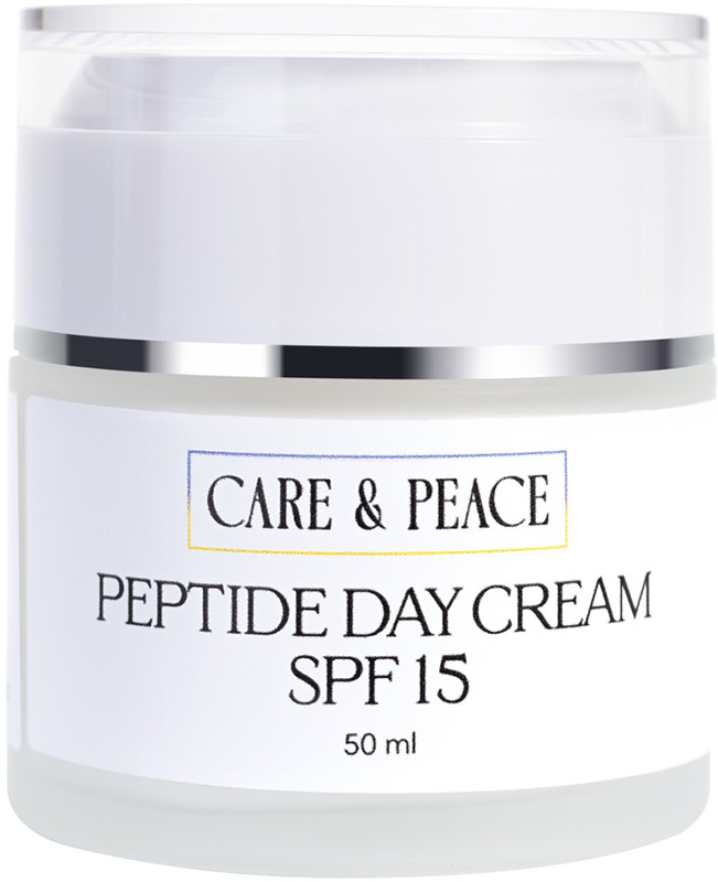 Денний крем із пептидами SPF 15 Care&Peace 50 мл 