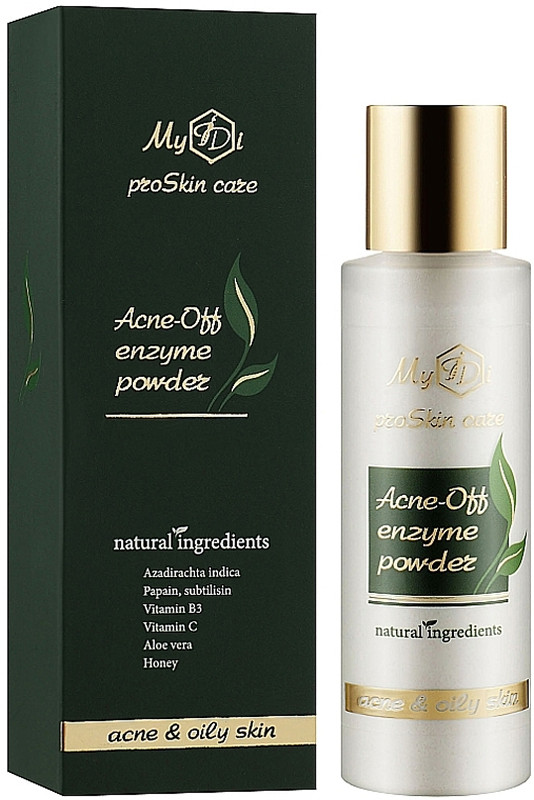 Пудра ензимна очищуюча протизапальна для проблемної шкіри Acne-off MyIdi, 60 г на beauty-prof.com Фото 2 Пудра ензимна очищуюча протизапальна для проблемної шкіри Acne-off MyIdi, 60 г Фото 2
