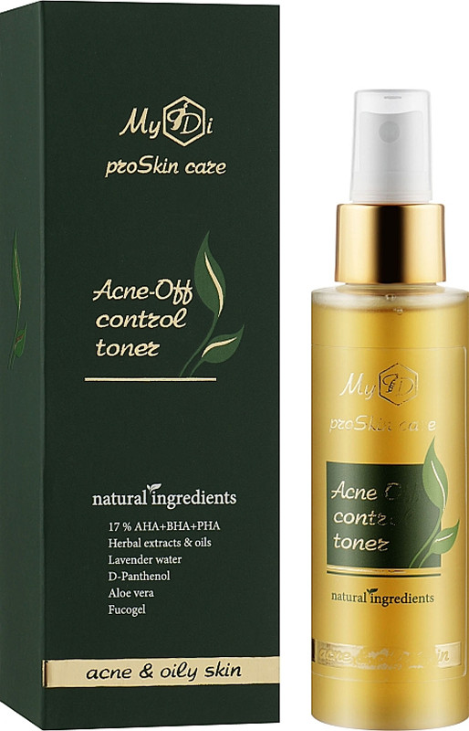 Тонік протизапальний для проблемної шкіри Acne-Off MyIdi, 100 мл на beauty-prof.com Фото 2 Тонік протизапальний для проблемної шкіри Acne-Off MyIdi, 100 мл Фото 2