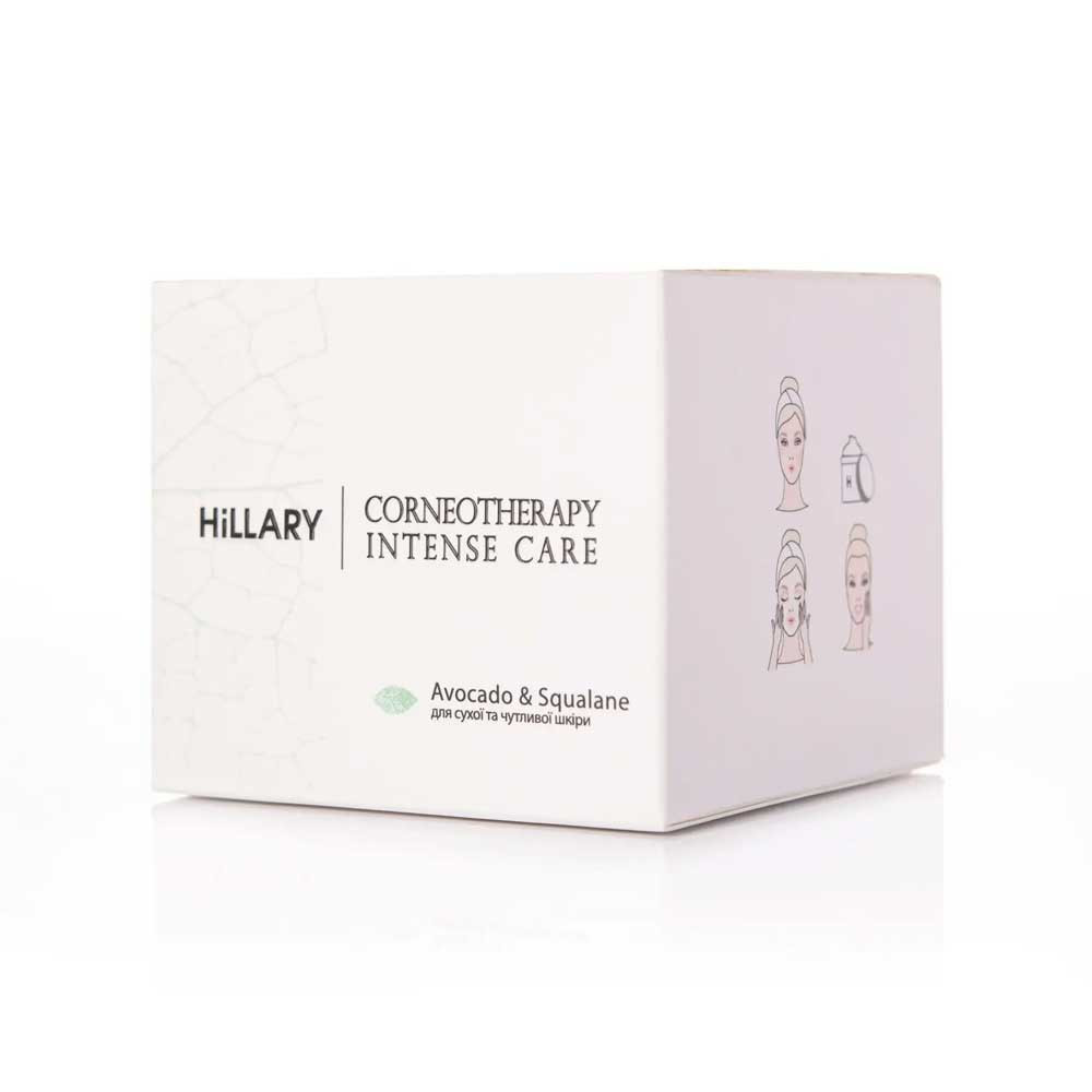 Крем для сухої та чутливої шкіри Corneotherapy Intense Сare Avocado & Squalane Hillary, 50 мл  Фото 4 