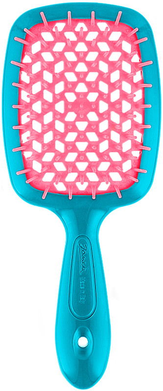 Щітка SUPERBRUSH SMALL бірюзова з рожевим Janeke 