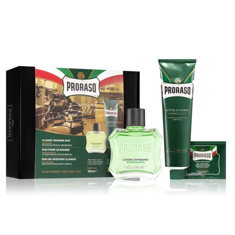Набір для гоління Duo Pack Tube Lotion Refreshing Proraso, 100х150 мл на beauty-prof.com Фото 2 Набір для гоління Duo Pack Tube Lotion Refreshing Proraso, 100х150 мл Фото 2