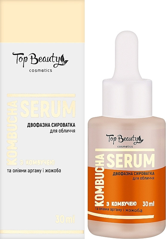 Сироватка для обличчя двофазна KOMBUCHA Top Beauty, 30 мл на beauty-prof.com Фото 2 Сироватка для обличчя двофазна KOMBUCHA Top Beauty, 30 мл Фото 2