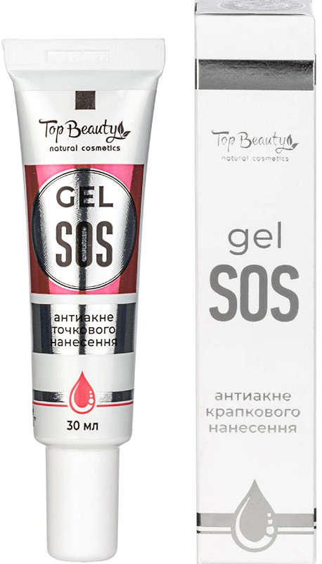 Гель SOS антиакне точечного нанесения Top Beauty, 30 мл