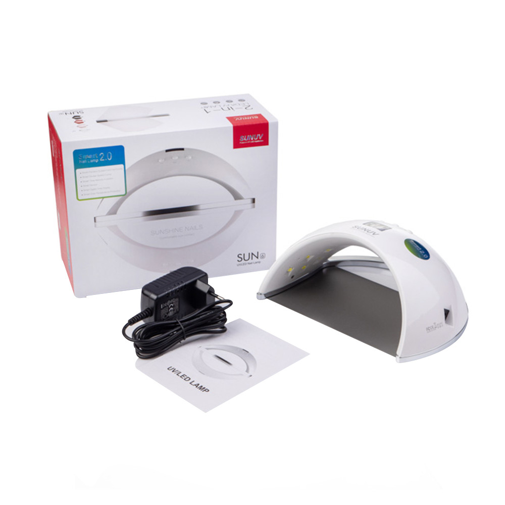 Лампа для манікюру LED+UV Lamp SUNUV SUN 6 48W White  Фото 5 