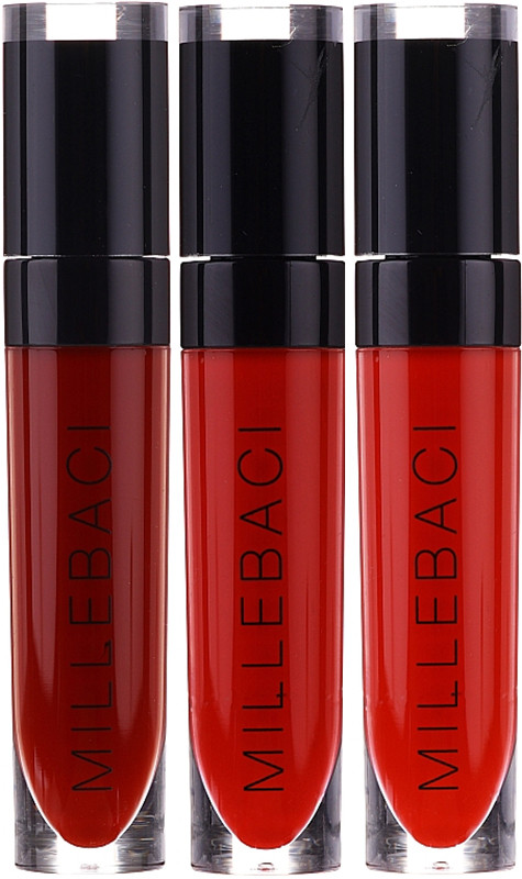 Набір стійких помад MILLEBACI №1 RED SET Nouba (№ 46, 48, 7)