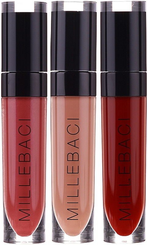 Набір стійких помад MILLEBACI №3 COLORFUL SET Nouba(№7, 24, 16)