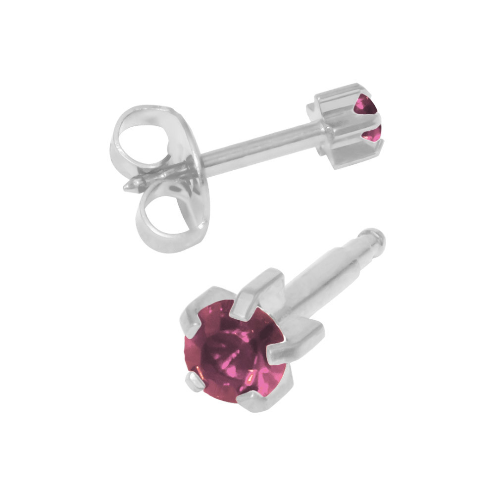 Сережки для вух олександрит крапан срібло R 106 W Studex, 3 мм  Фото 2 