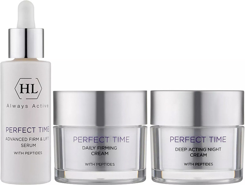 Набор ухода за зрелой кожей лица Perfect Time Kit Holy Land (сыворотка 30 мл/дневный крем 50 мл/ночной крем 50 мл)