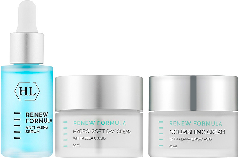 Набор для домашнего ухода за лицом Renew Formula Kit Holy Land (сыворотка 30 мл/дневный крем 50 мл/ночной крем 50 мл)