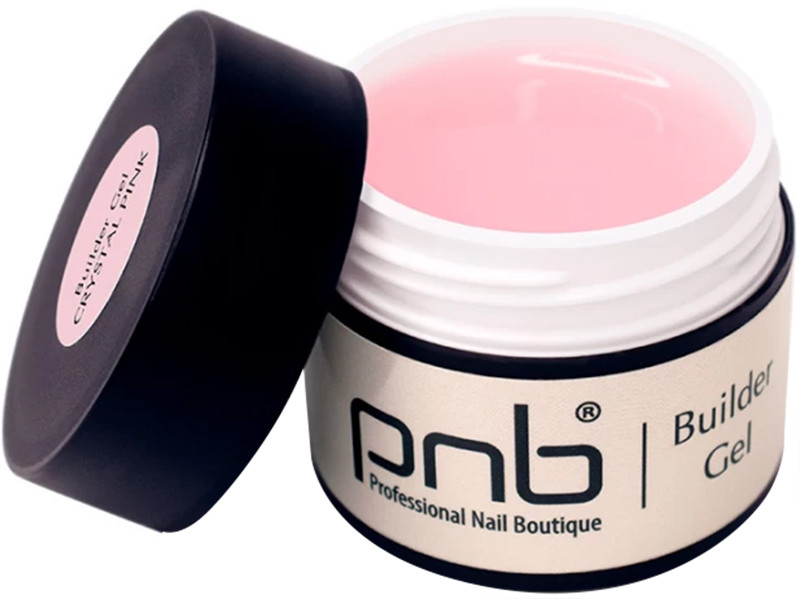 Гель моделювальний прозоро-рожевий Builder Gel Crystal Pink PNB, 15 мл