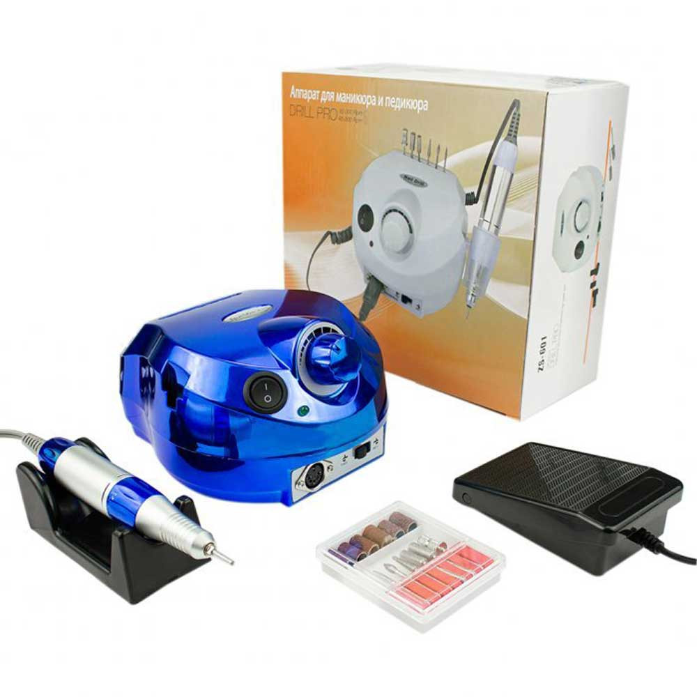 Фрезер для маникюра зеркальный глянец ZS-601 65W 45000 об/мин. Nail Drill, синий на beauty-prof.com Фото 5 Фрезер для маникюра зеркальный глянец ZS-601 65W 45000 об/мин. Nail Drill, синий Фото 5