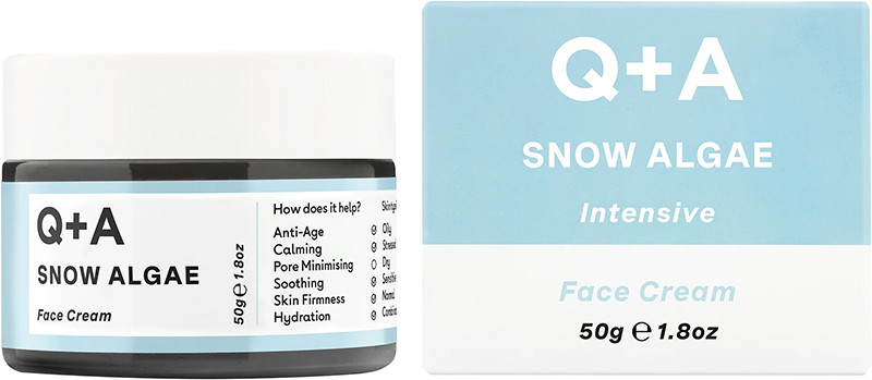 Крем для обличчя зі сніжною водорістю Snow Algae Intensive Face Cream Q+A, 50гр  Фото 2 