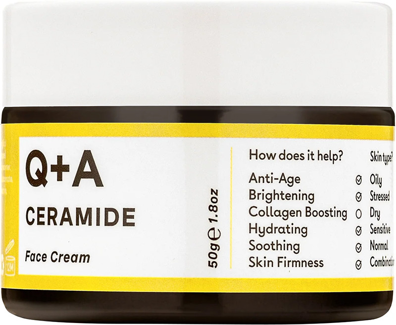 Захисний крем для обличчя з керамідами Ceramide Barrier Defence Face Cream  Q+A , 50гр 