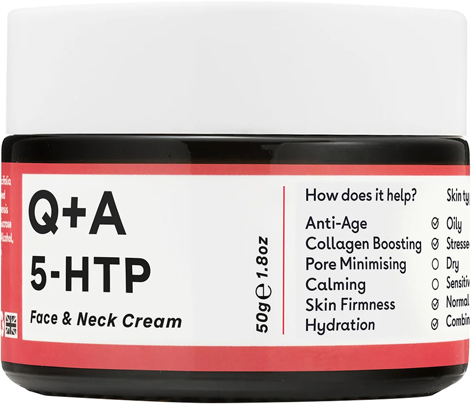 Крем для лица и шеи 5-HTP Face & Neck Cream Q+A, 50гр 