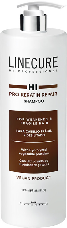Шампунь восстанавливающий Linecure Vegan Pro Keratin Repair HIPERTIN, 1000 мл
