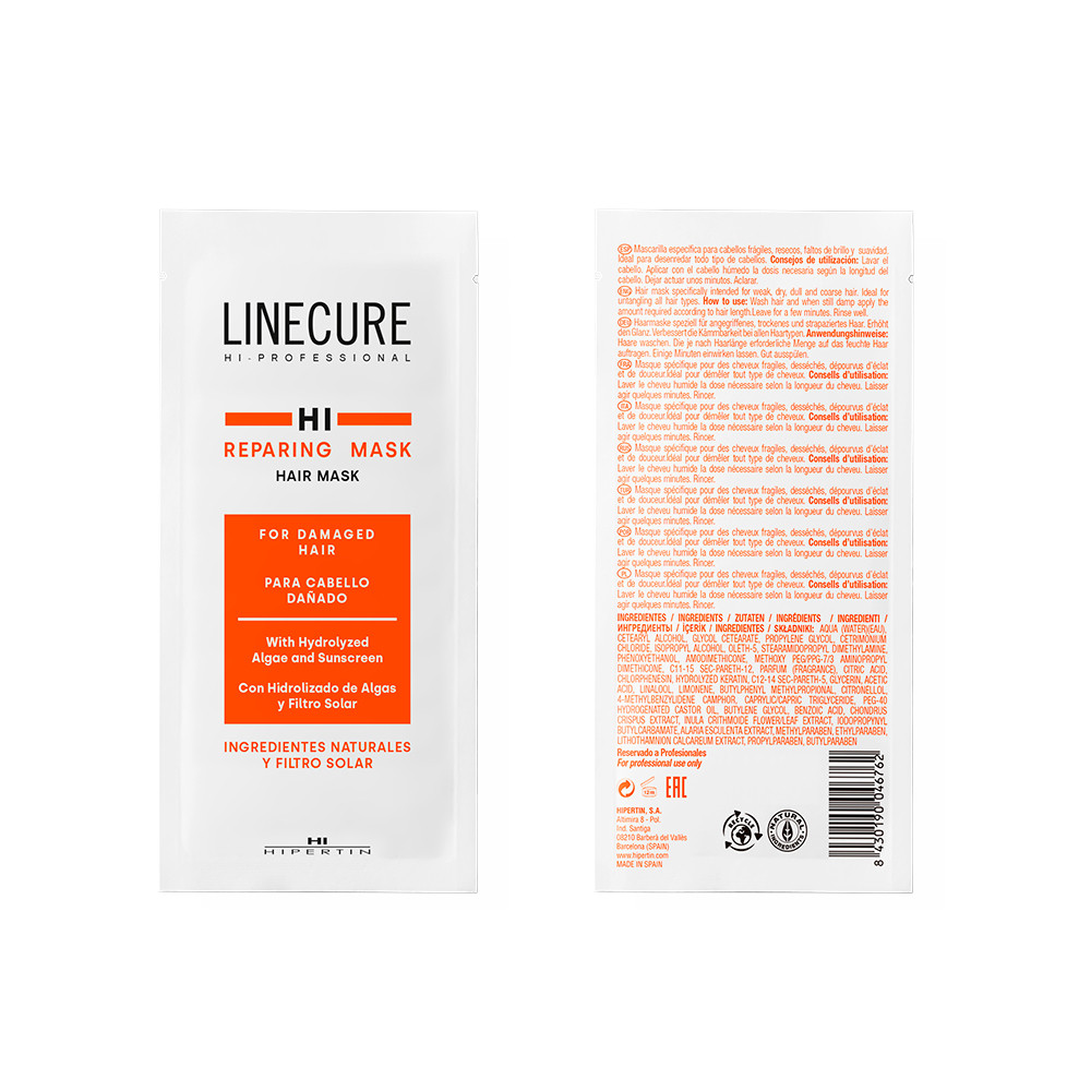 Маска для відновлення волосся Linecure Hair Mask Repair Hipertin, 15 мл