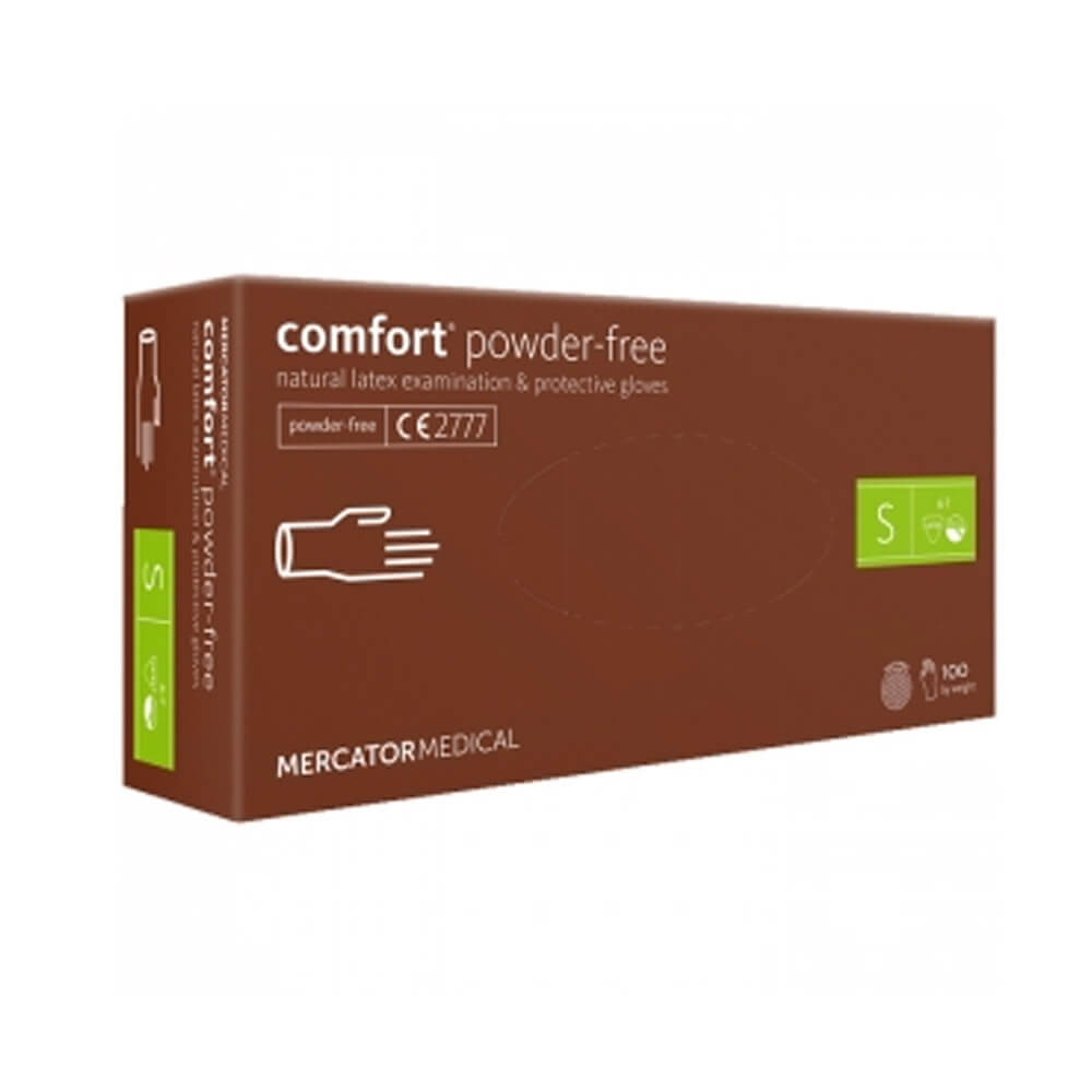 Рукавички латексні неопудрені 100 шт S, Comfort Powder Free на beauty-prof.com Фото 2 Рукавички латексні неопудрені 100 шт S, Comfort Powder Free Фото 2