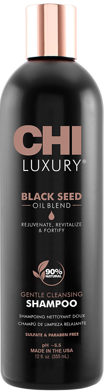 Шампунь делікатного очищення з олією чорного кмину Luxury Black Seed Oil CHI, 355 мл