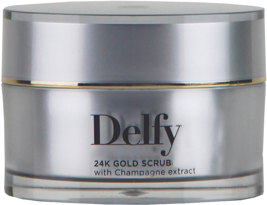 Скраб для обличчя з 24К золотом Delfy, 50 мл